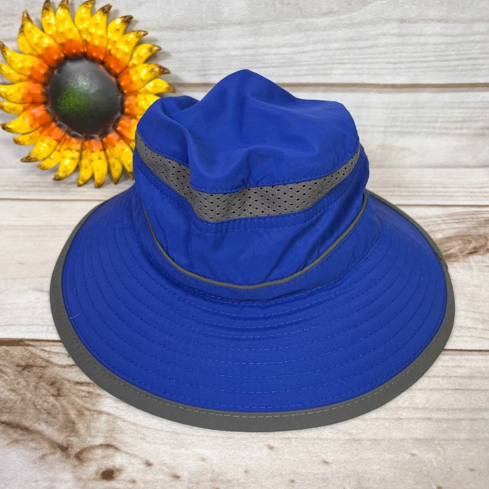 Sunday Afternoons Kids Royal‎ Blue Sun Hat Mesh Vent Adjustable Size M 2-5 Yrs